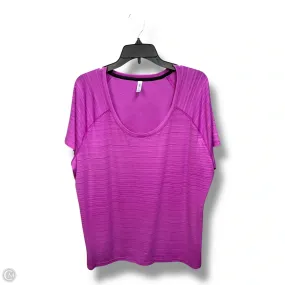 Athletic Top Short Sleeve By Mta Pro In Pink, Size: 2x Lightweight Thermal Microfiber Material