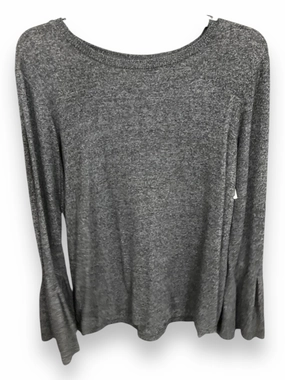 Odor Resistant Material DoubleLayered Collar Top Long Sleeve By Gibson In Black, Size: L