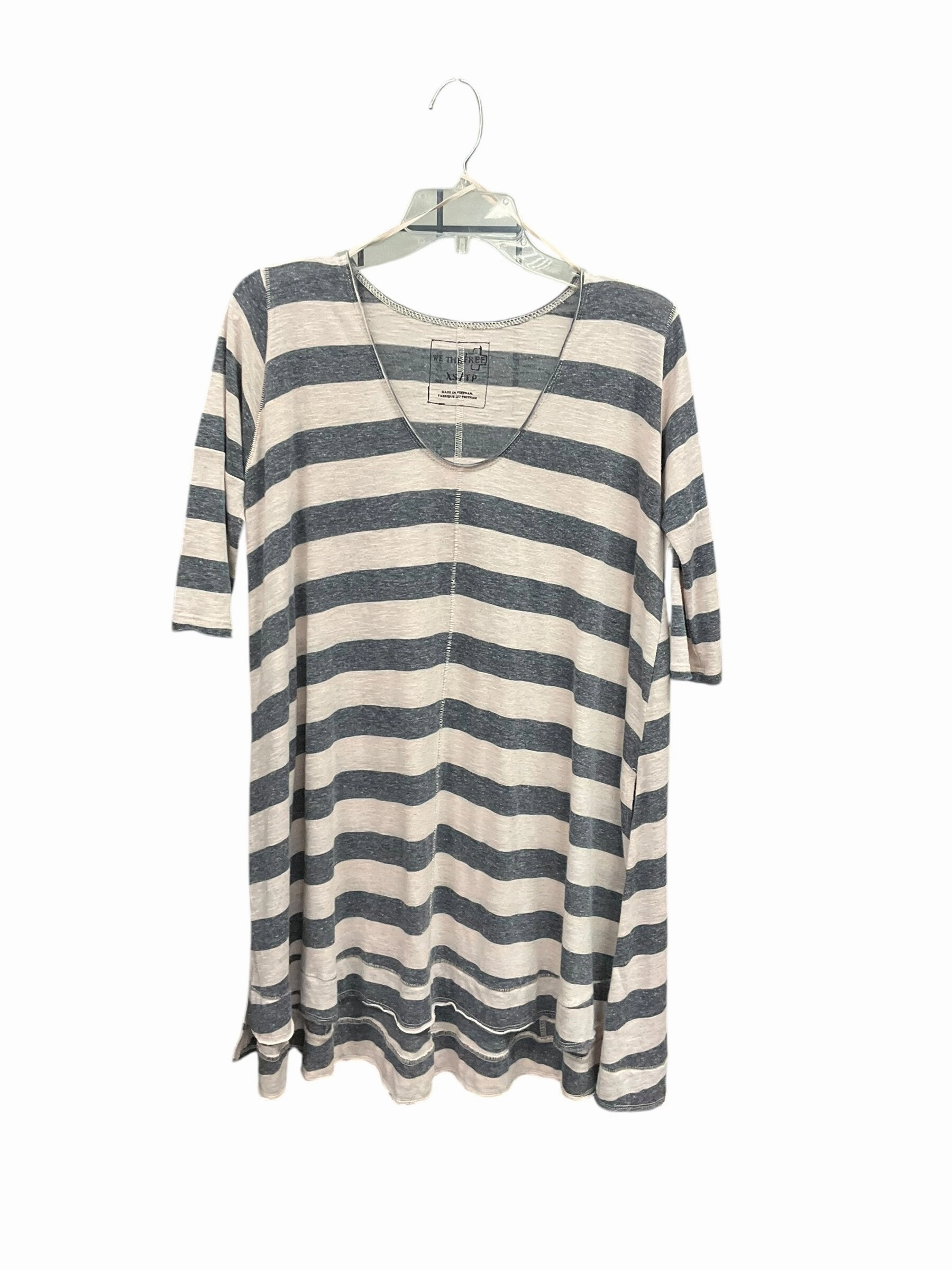 DoubleLayered Collar Top Long Sleeve By Free People  Size: S