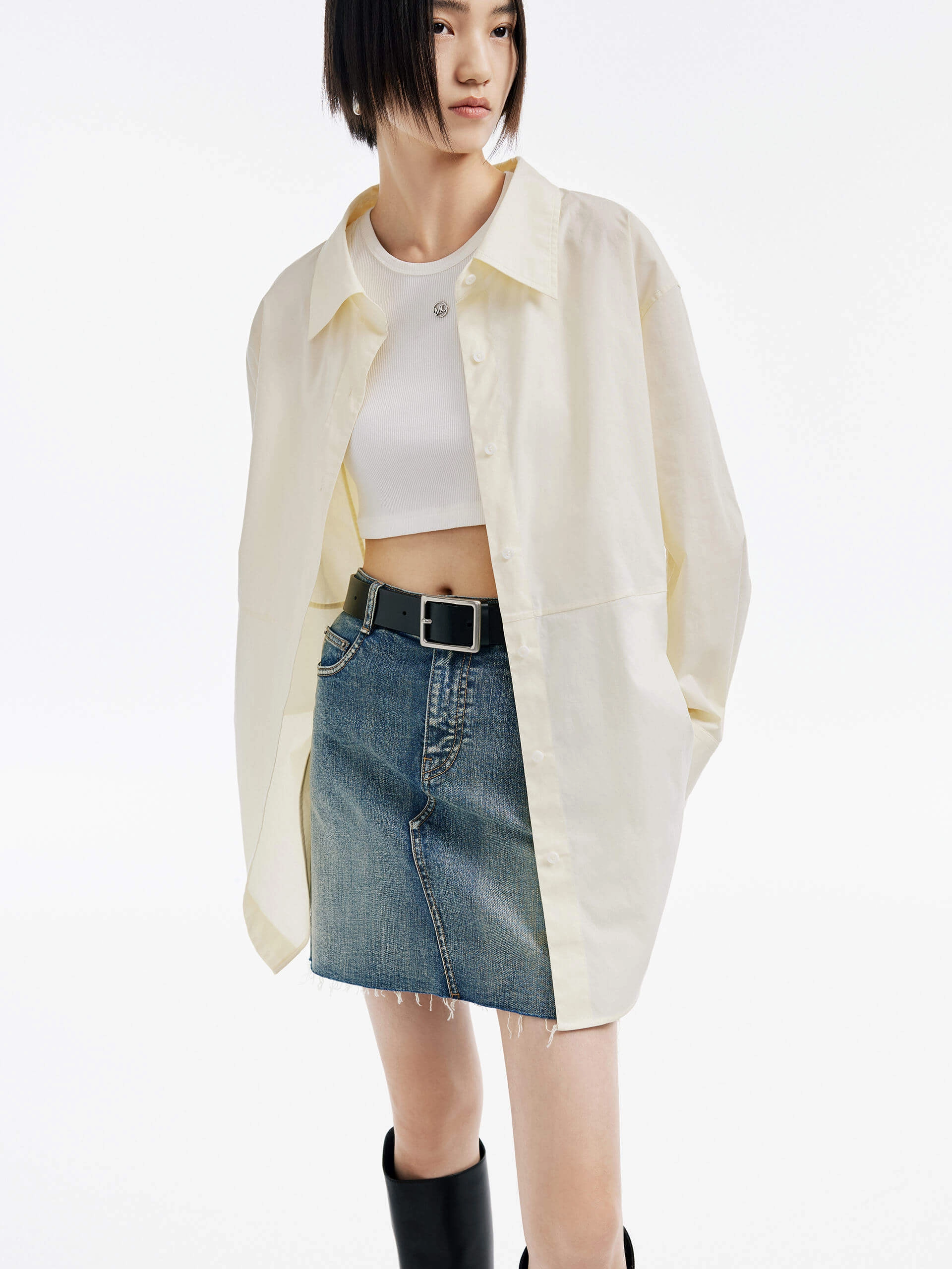 Tear Resistant Fabric Drop Shoulder Classic Shirt