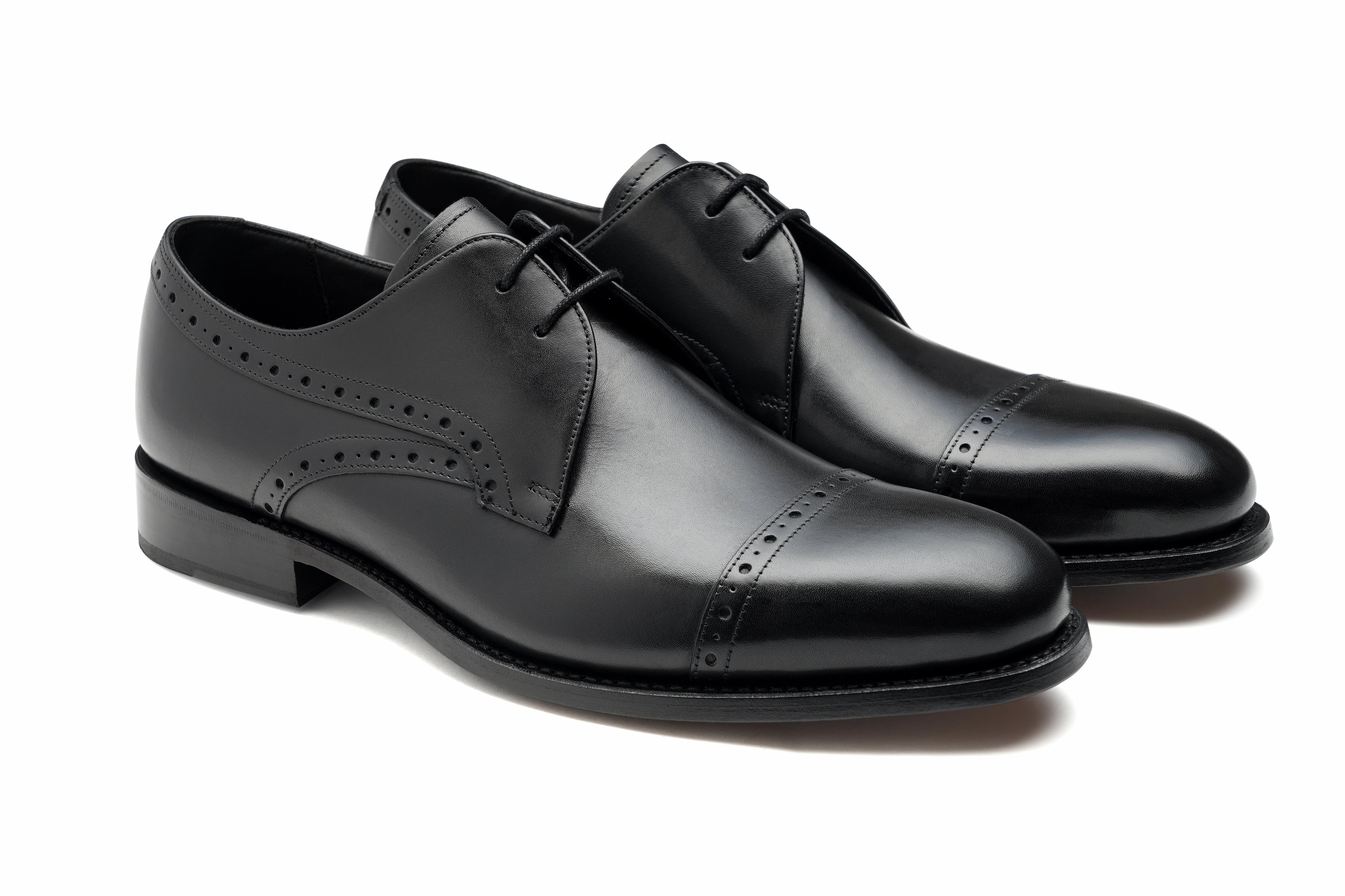 Stable Fit Minimalist Dresser Stylish Leather Step Ealing - Black Calf