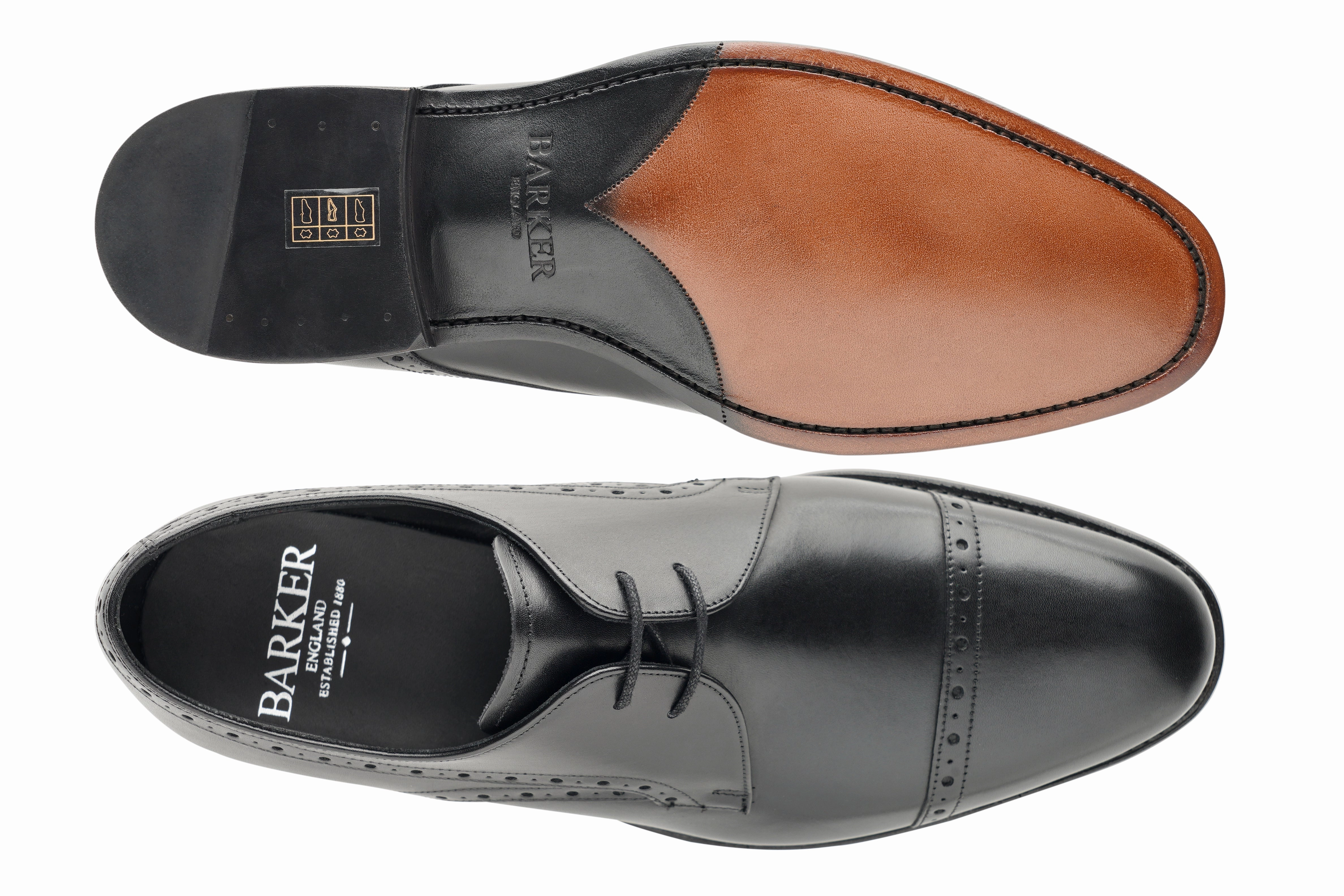 Ealing - Black Calf Comfort Fit Dress Code Fit Slim Fit Oxfords