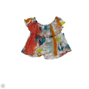 Roomy Design Fit For Comfort Top Short Sleeve Designer By Anthropologie In Multi-colored, Size: Xs