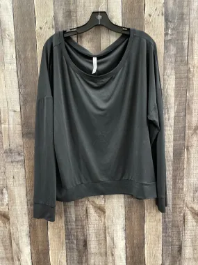 Relaxed Fit Shirt Athletic Top Long Sleeve Crewneck By Fabletics In Black, Size: Xl