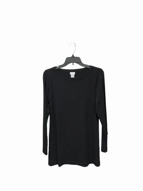Top Long Sleeve By Chicos In Black, Size: S CarbonNeutral Production Odor Resistant Fabric