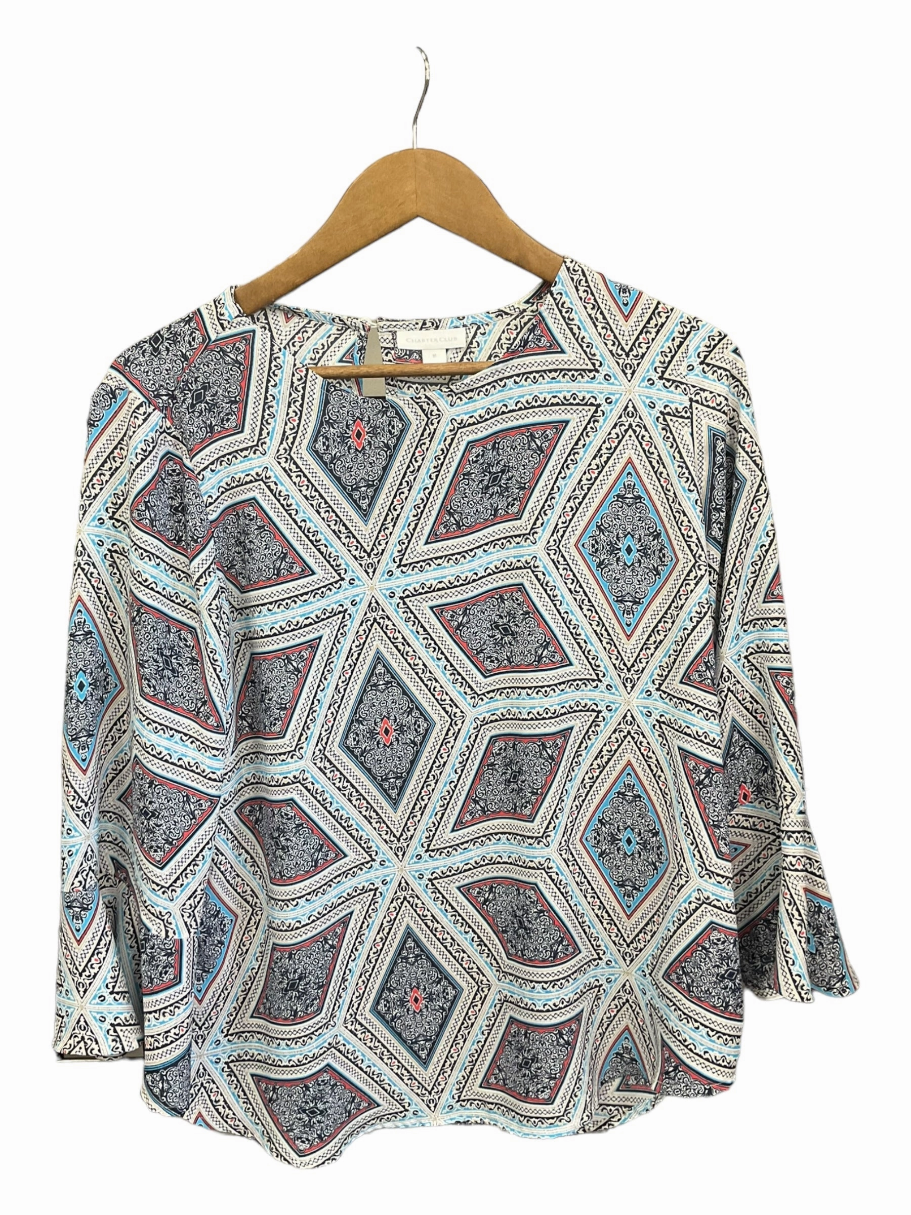 ConvertibleCollar Blouse Long Sleeve By Max Studio  Size: S