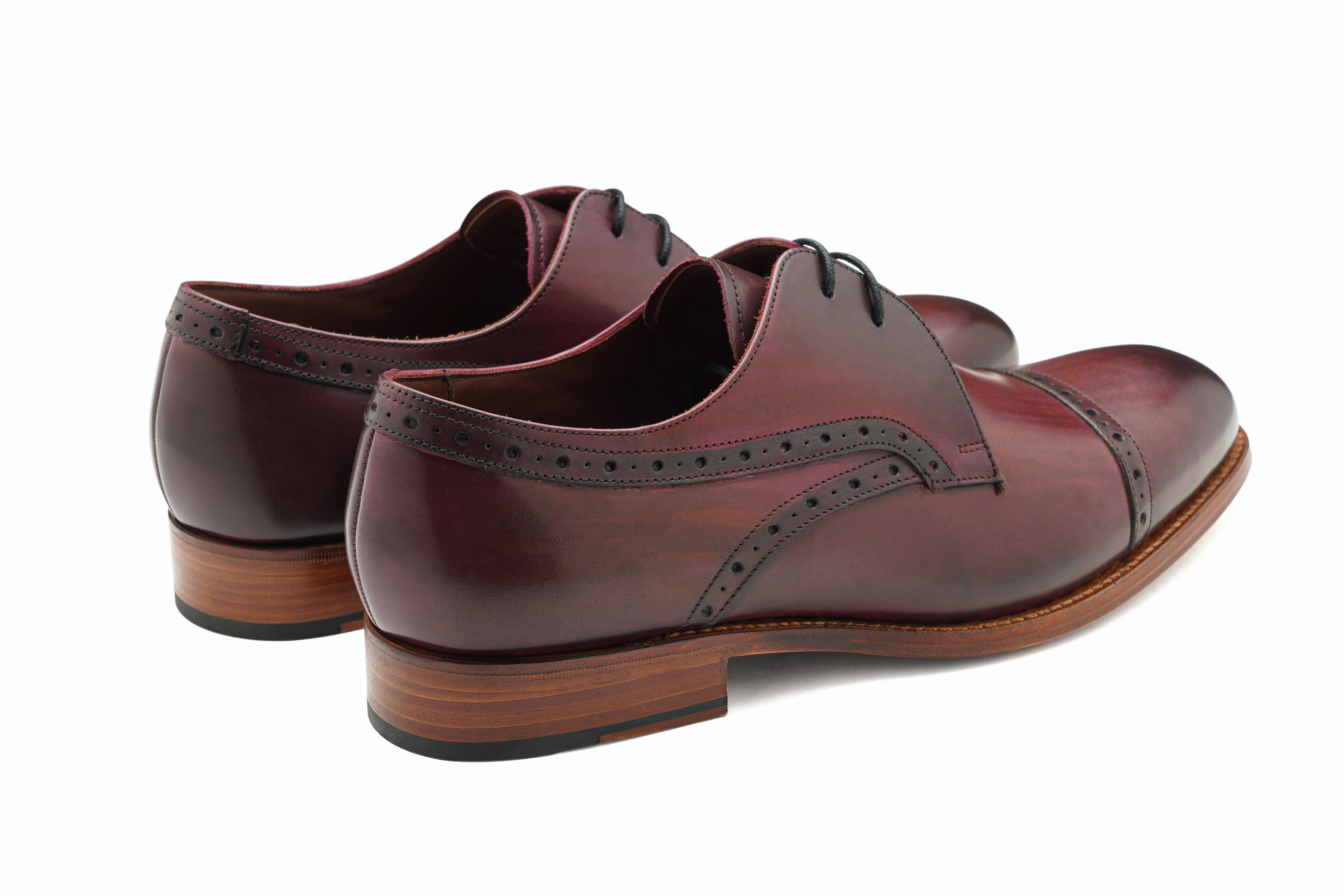 Ealing - Hand Brushed Burgundy Sleek Modern Finish Style Update
