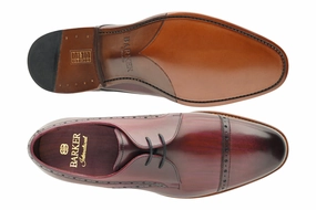 Soft Cushioned Footbed Padded Comfort Ealing - Hand Brushed Burgundy