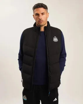 OdorResistantTreatment Newcastle United Men's Black Padded Gilet