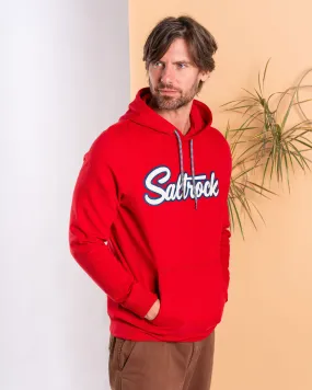 Strike - Mens Pop Hoodie - Red Breathable Comfort Luxury Knit