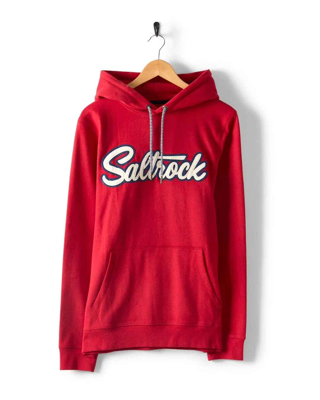 Quick Dry Wear Strike - Mens Pop Hoodie - Red