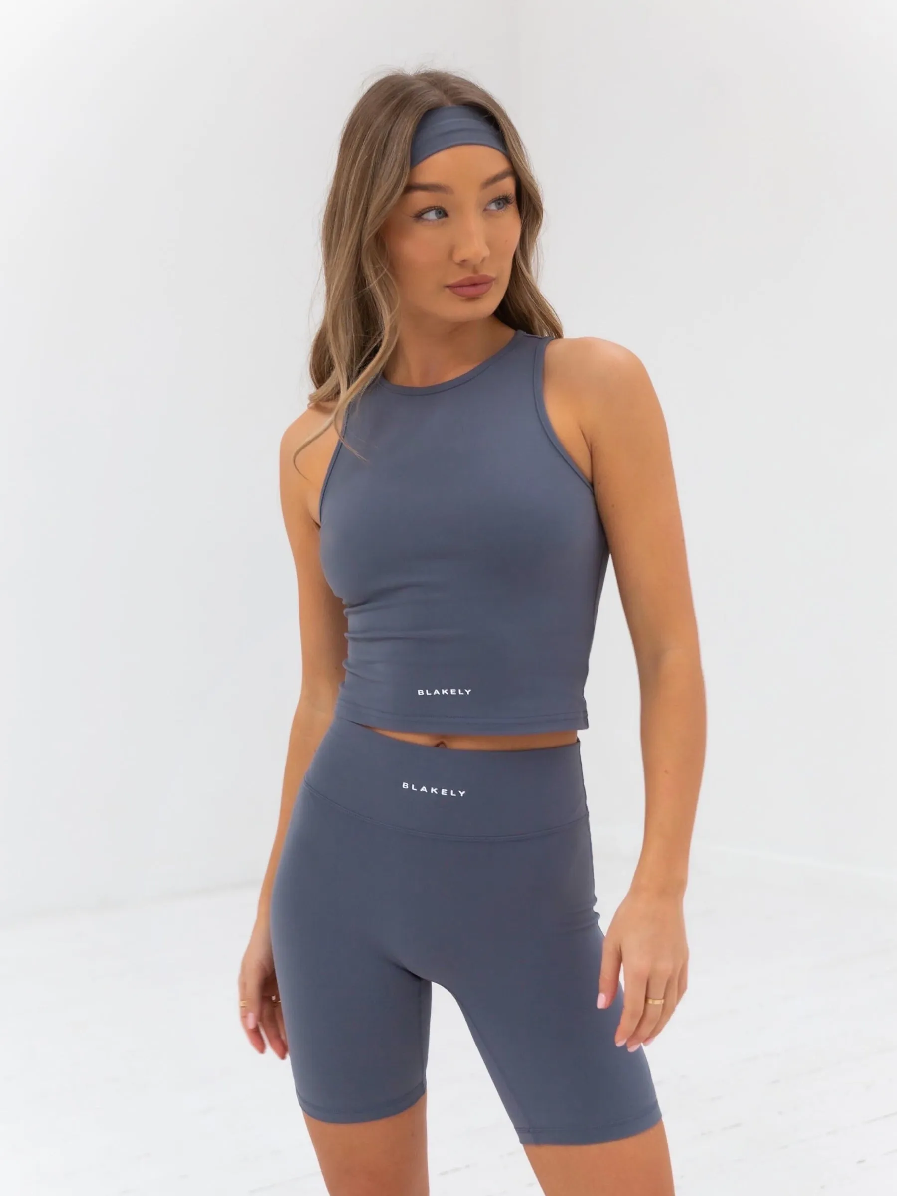 Ultimate Soft Lifestyle Shorts - Blue Vented Hem Details Fitted Design