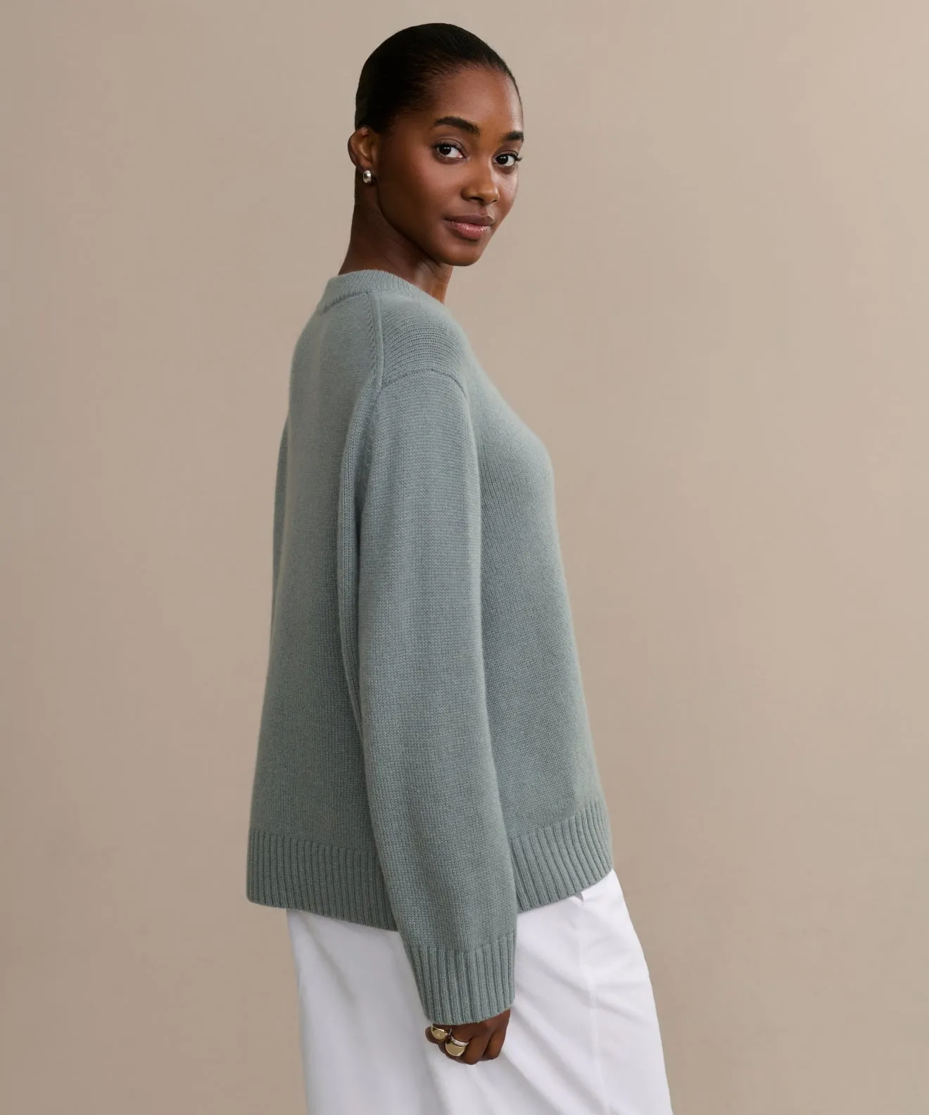 Cashmere Oversized Crewneck Sport Performance Fit