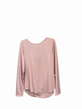 AdjustableCuffs Athletic Top Long Sleeve Crewneck By Old Navy In Pink, Size: L