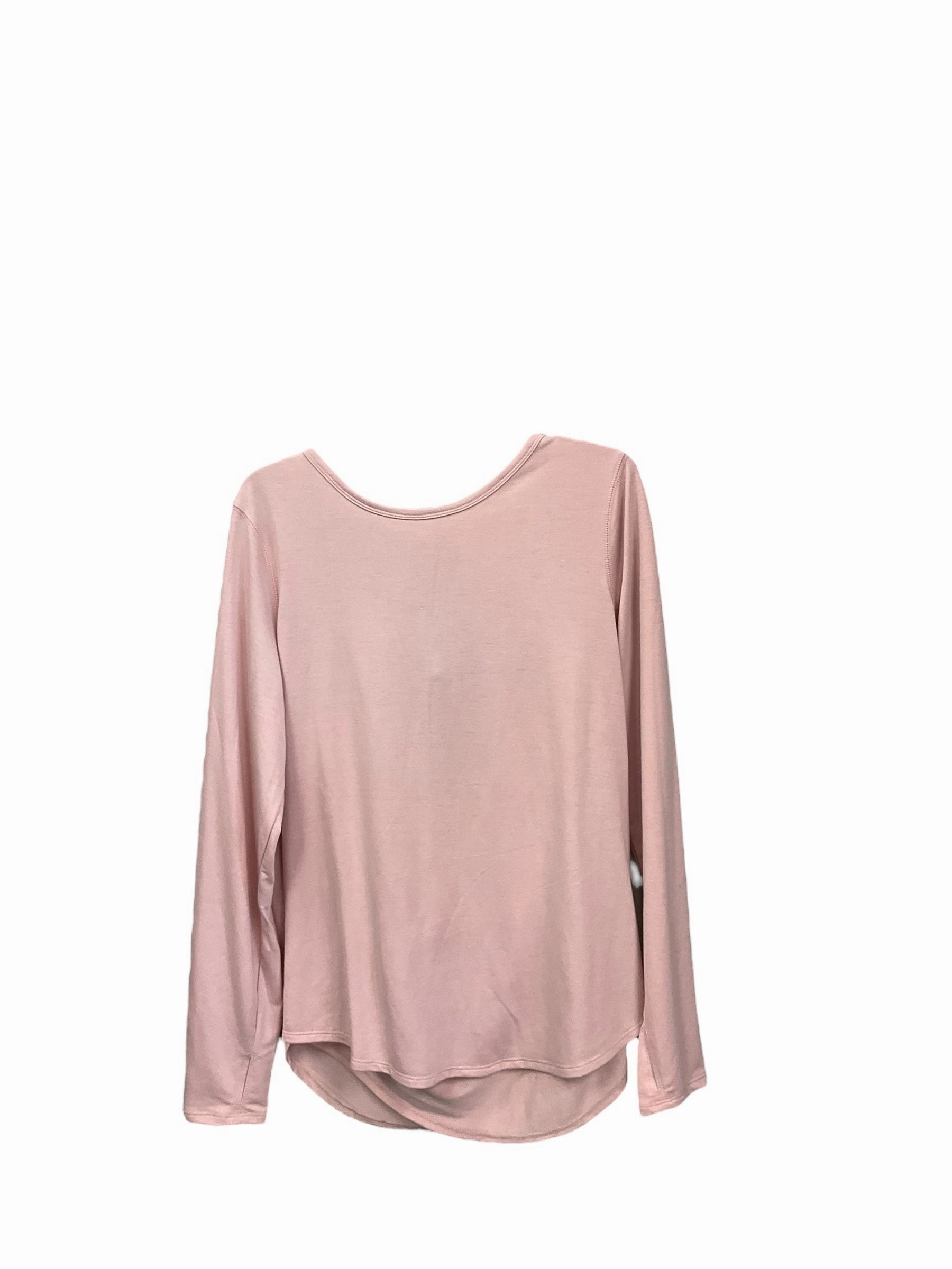 AdjustableCuffs Athletic Top Long Sleeve Crewneck By Old Navy In Pink, Size: L