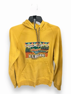 Odor Resistant Finish Sweatshirt Hoodie By L.l. Bean In Yellow, Size: S