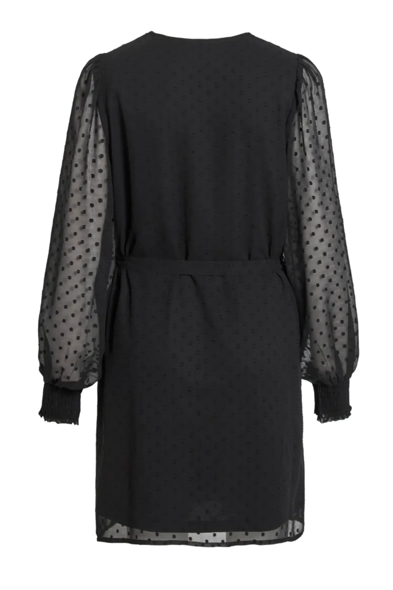 Elegant Motion Lounge Fit Edee Black V-Neck Dress