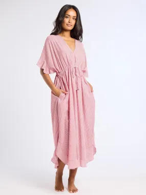 Eden Caftan in Tango Stripe Versatile and Comfortable