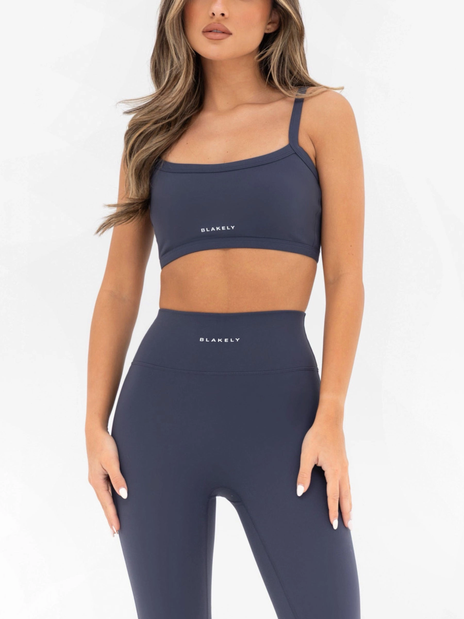 Ultimate Sports Bra - True Navy Body-Conforming Fit Stretch Recovery Fabric