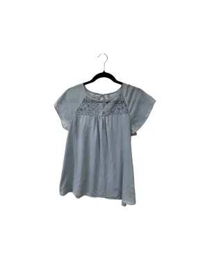 Blue Top Short Sleeve Designer Maeve, Size S Ultimate Fit