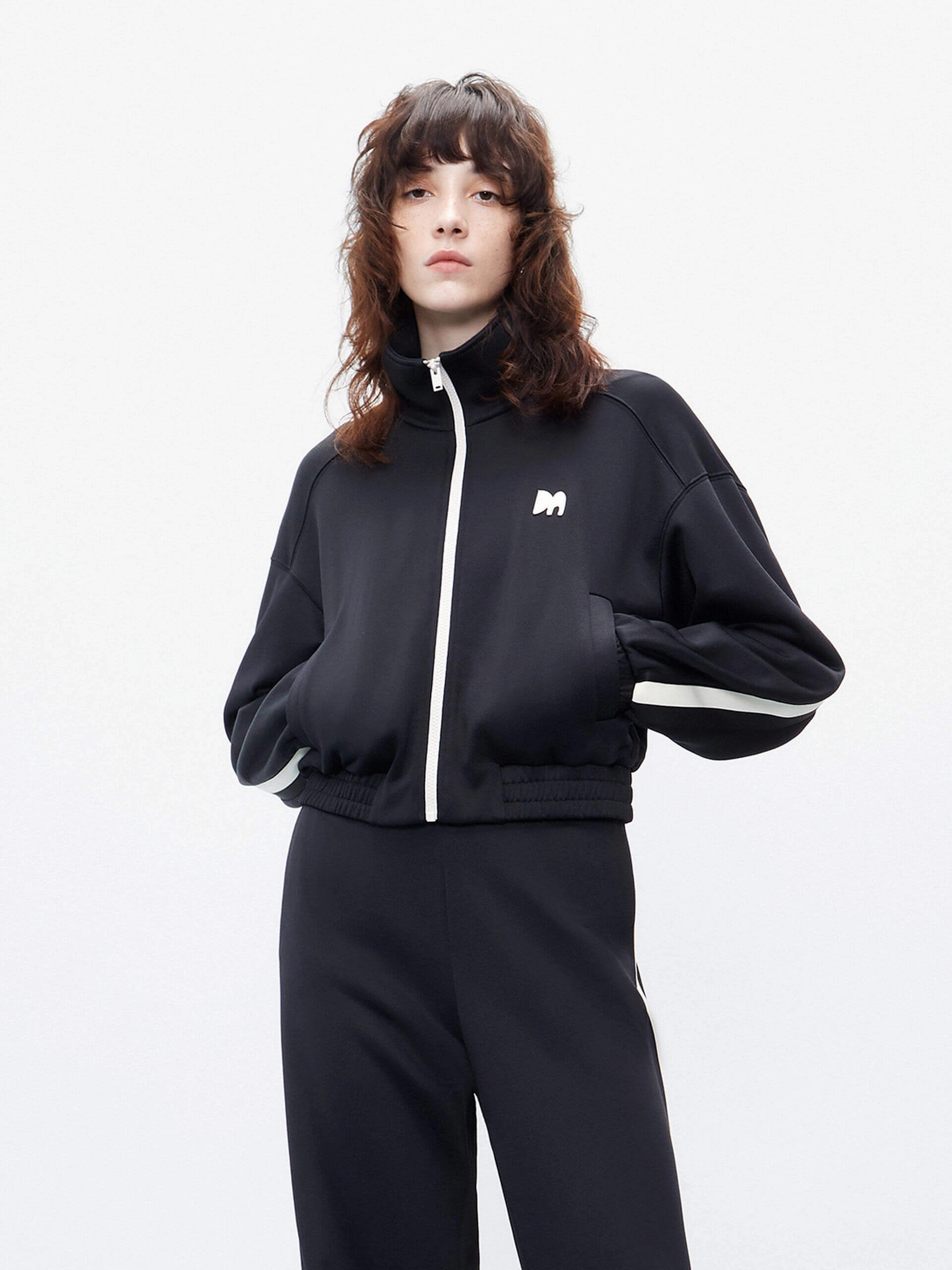 Tear Resistant Fabric Elasticated Hem Cropped Jacket