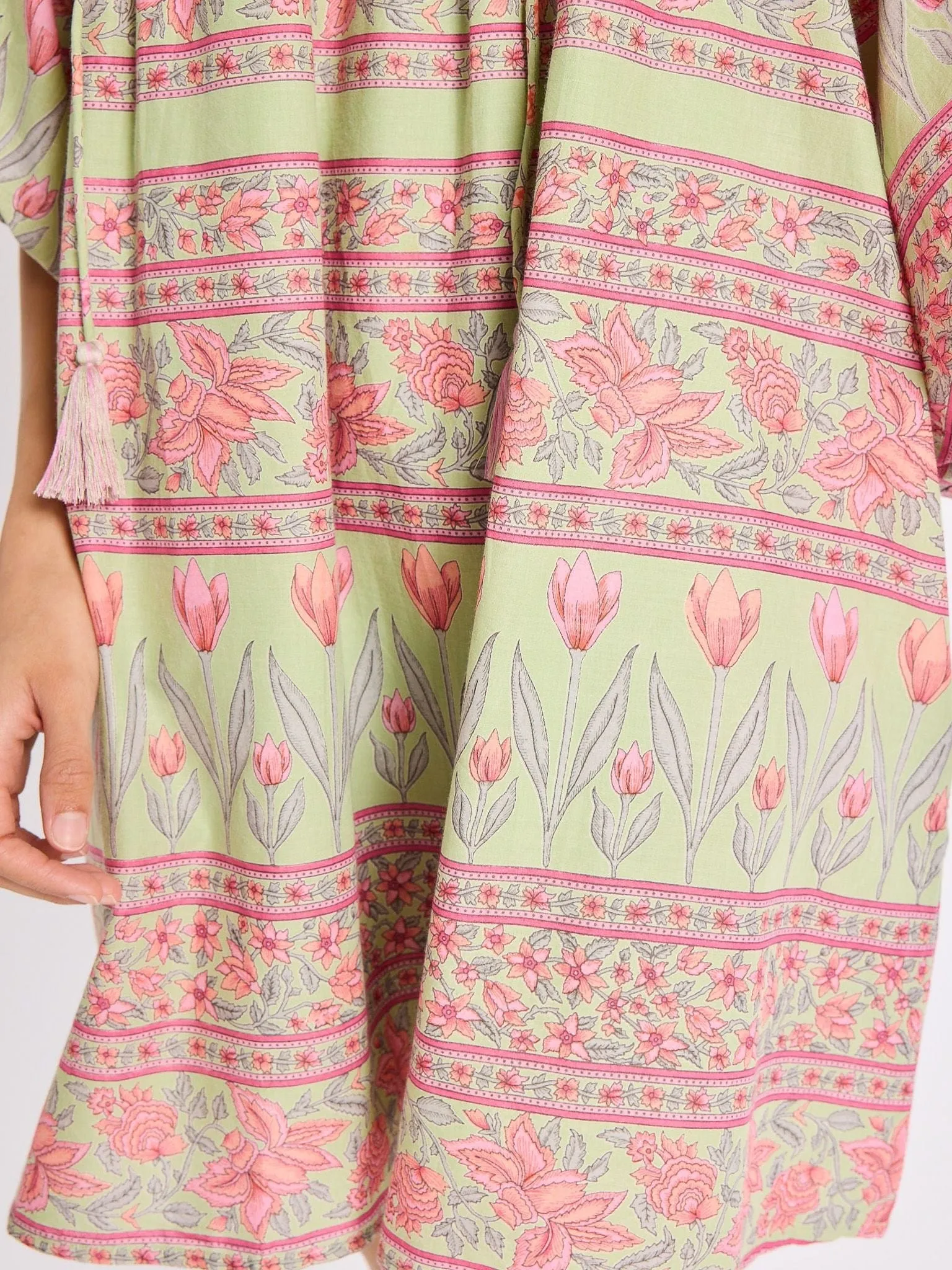 Daisy Dress in Tulip Print Simple Comfort Hidden Zipper