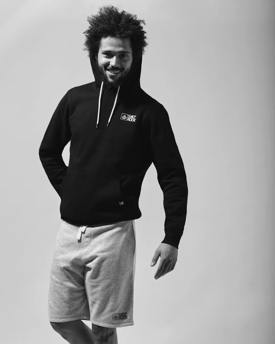 Comfy and Cozy Ultimate Layering Saltrock Original - Mens Pop Hoodie - Black
