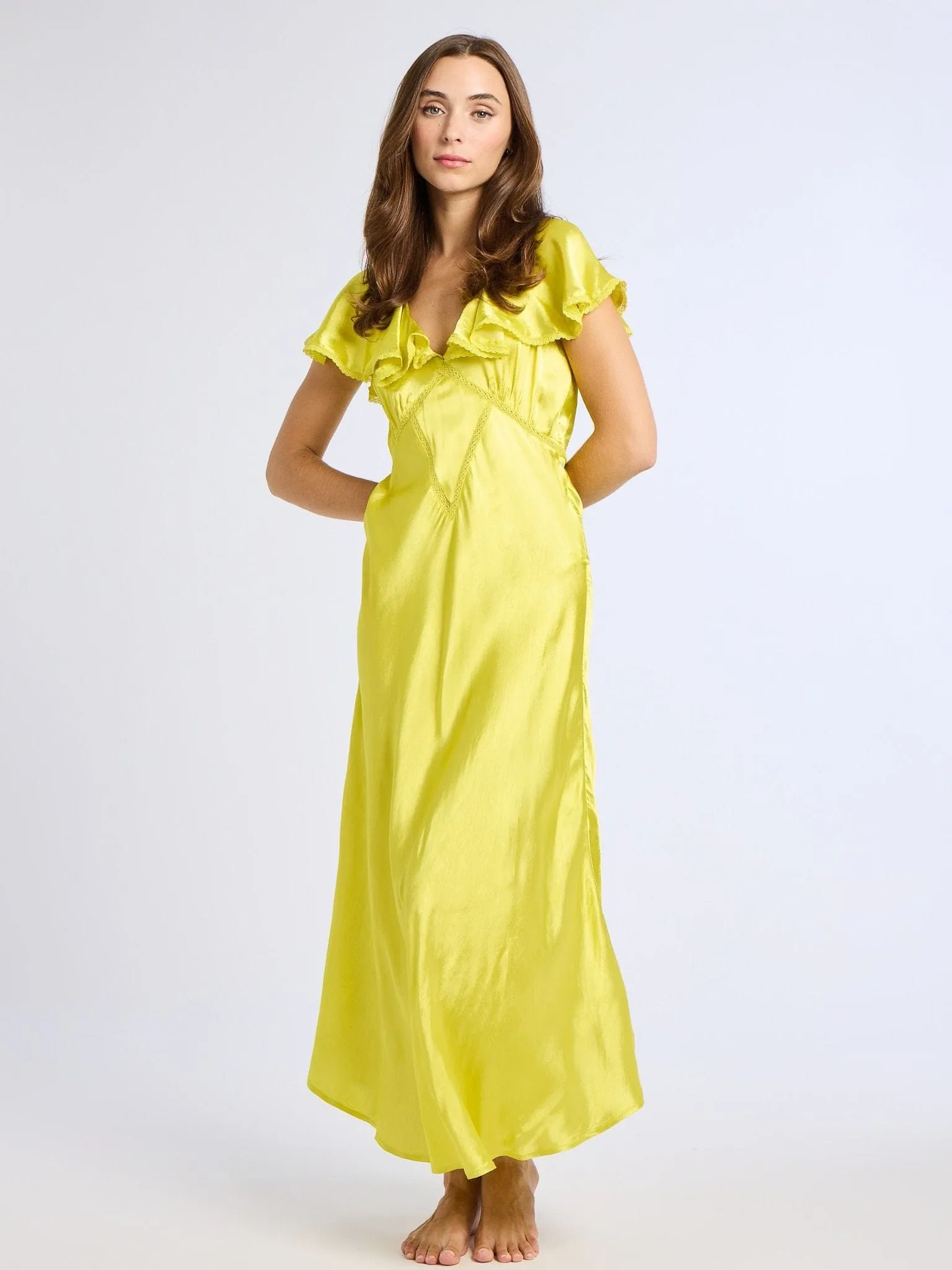 Urban Touch Eloise Dress in Citron