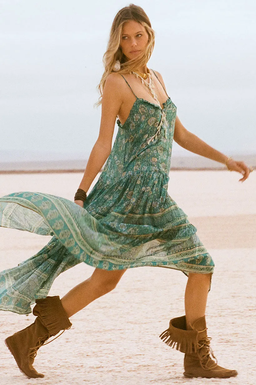 Elysian Strappy Maxi Dress Texture Softness