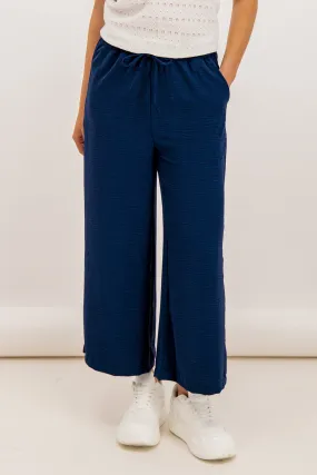 Emily & Me Noelle Navy Trousers Compression Fit