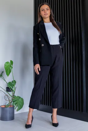 Emily & Me Tina Black Straight Leg Trouser Universal Fit System Rubberized grip
