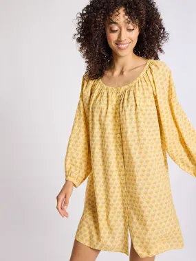 Chilly Weather Layer Neutral Feel Emma Dress in Buttercup