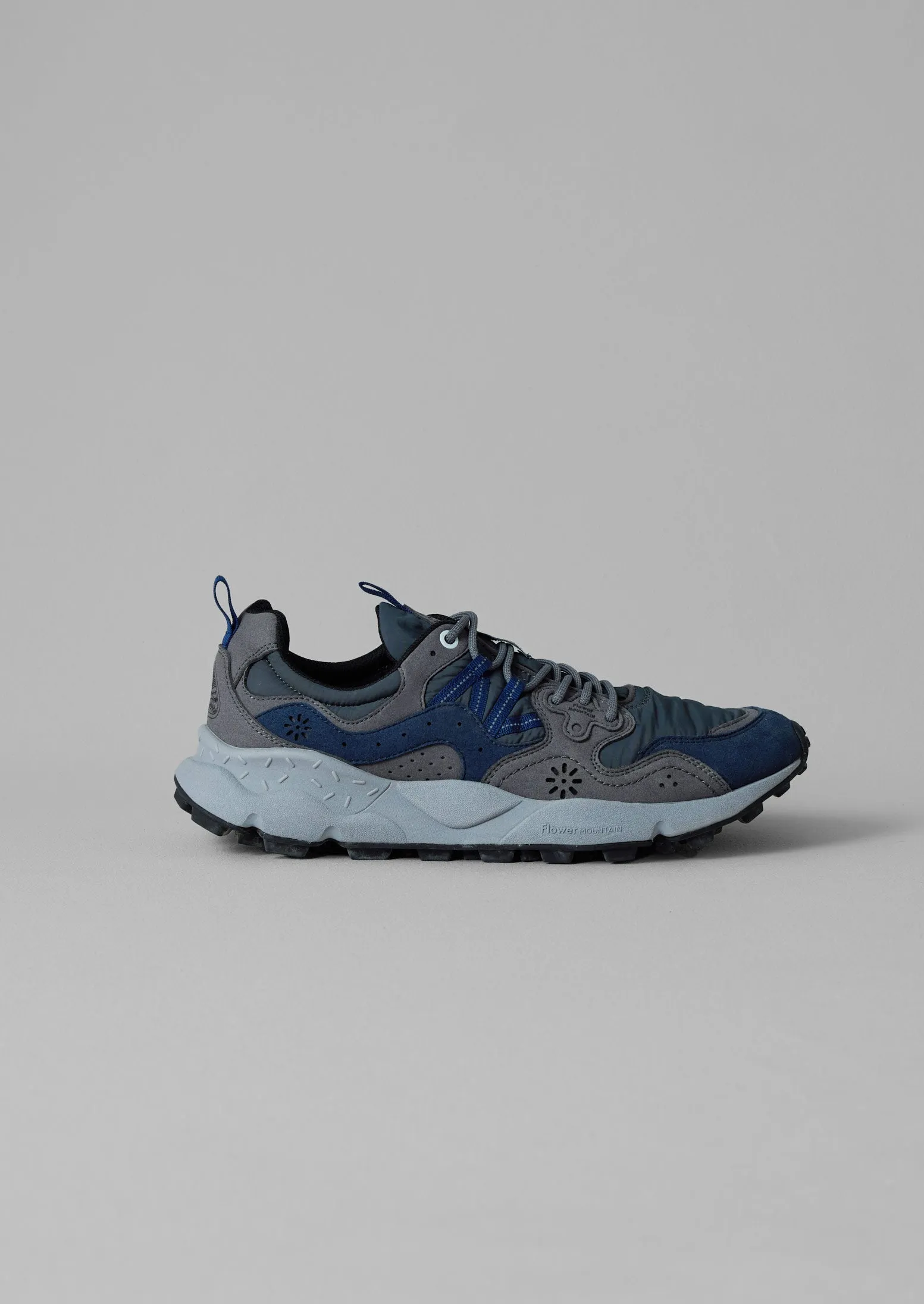 Flower Mountain Yamano Kaiso Panelled Sneakers | Charcoal Hiking Path