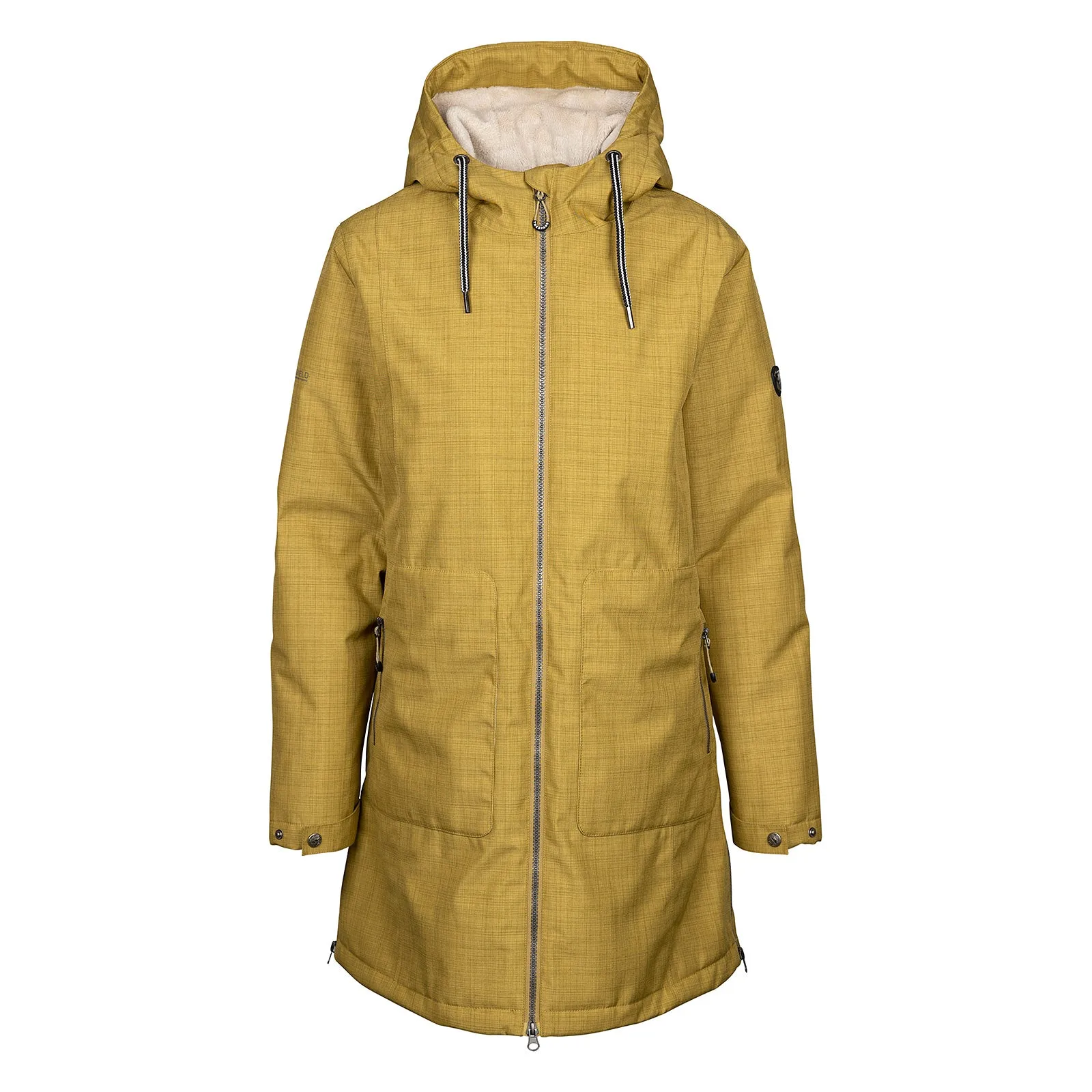 Trespass Womens Neeska Fleece Lined Waterproof Jacket Compressed Packing Design OdorResistantFabric