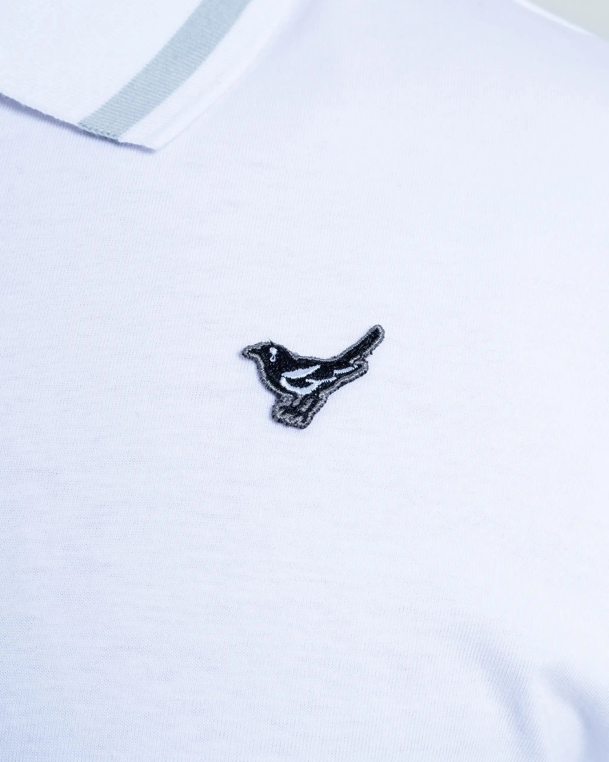 Newcastle United White Tipped Polo Shirt YarnDyed Construction