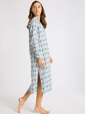 Esther Dress in Athens Print Natural Layers London Cool