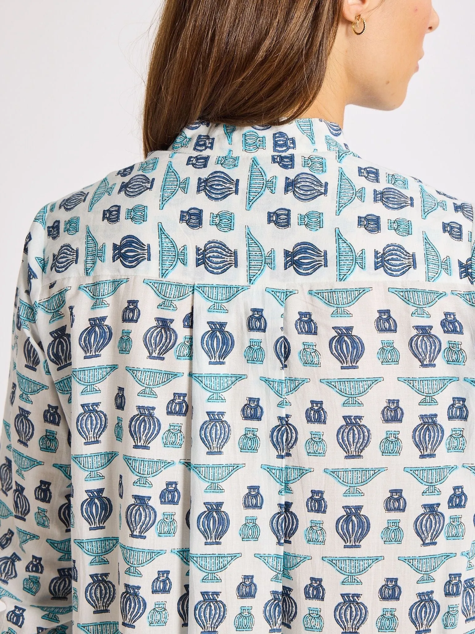 Sleek Texture Esther Dress in Athens Print
