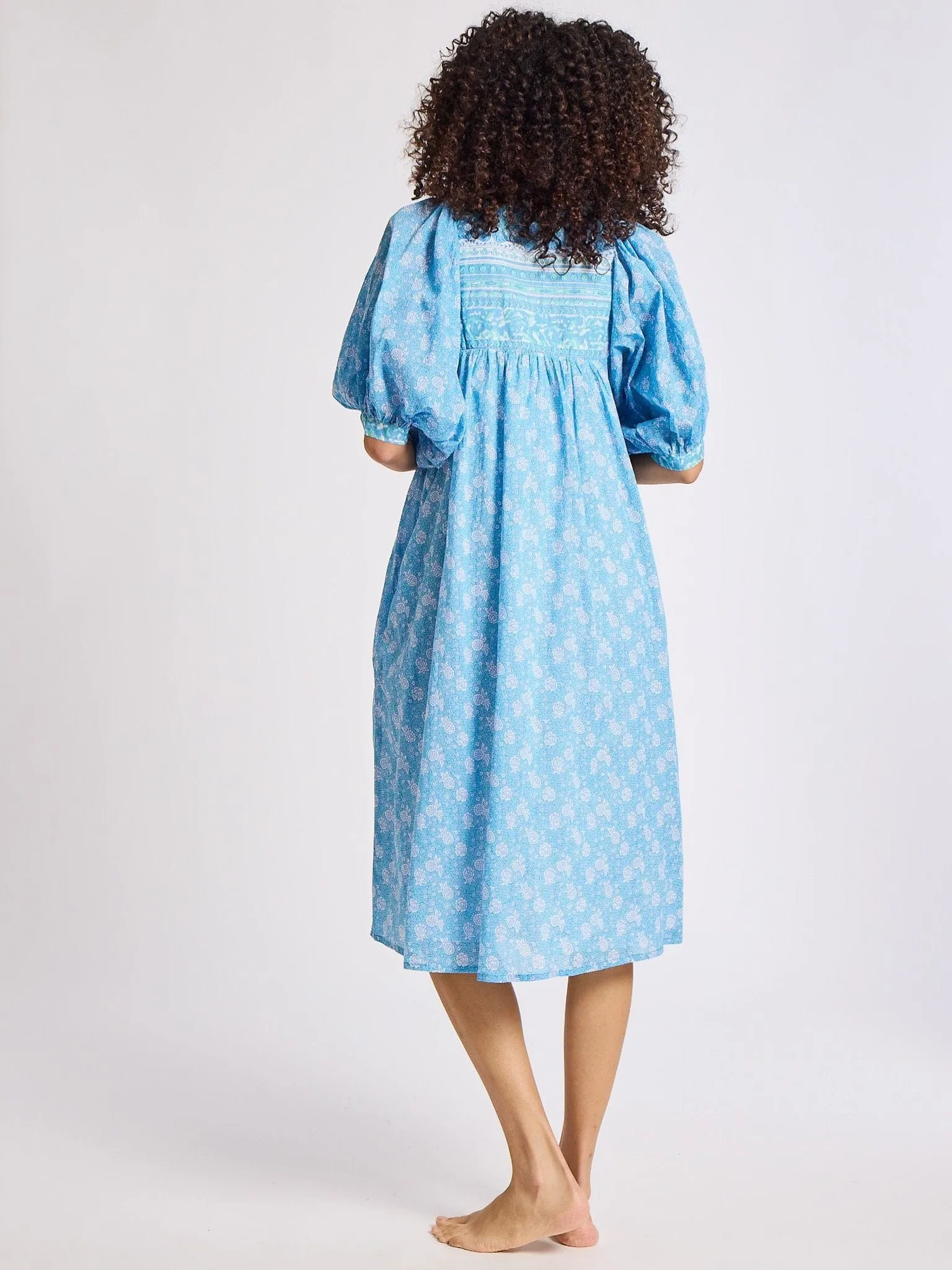 Saffron Dress in Charleston Floral Luxe Touch Feminine Structure