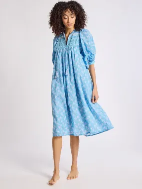 Saffron Dress in Charleston Floral Unlined Look