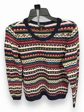 Sweater By Talbots In Multi-colored, Size: M Low Profile Zipper Closure