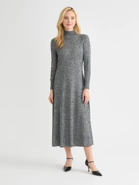 Sun-Protective Grace Vibe A-Line Melange Knit Maxi Dress - True Fit