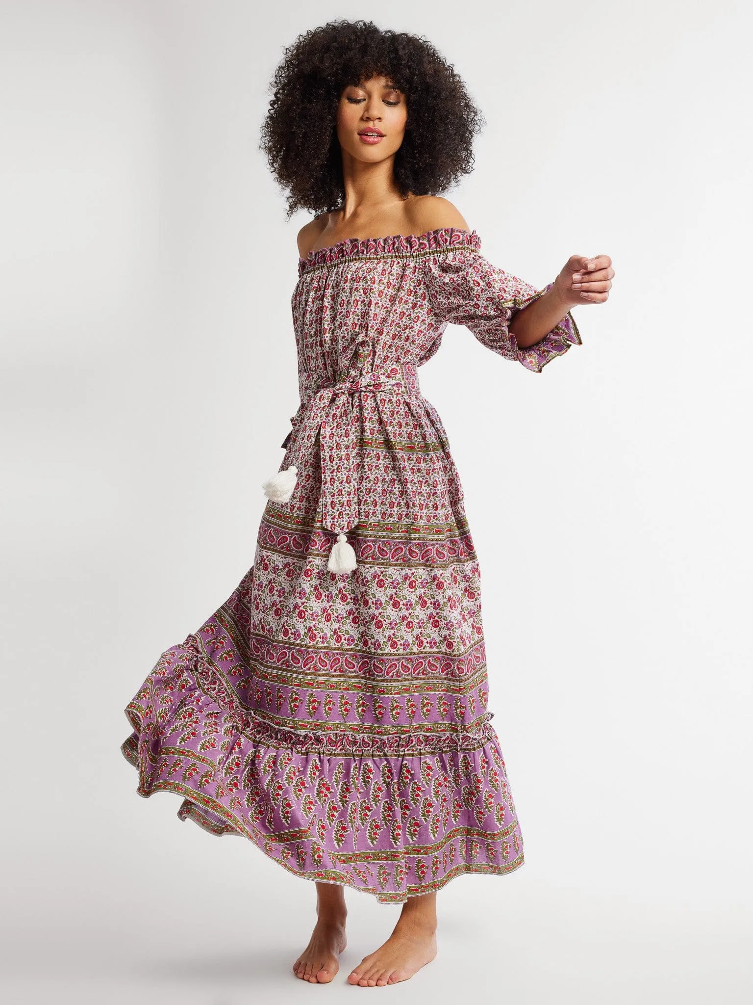 Paloma Dress in Heirloom Cozy Energy Smooth Drape
