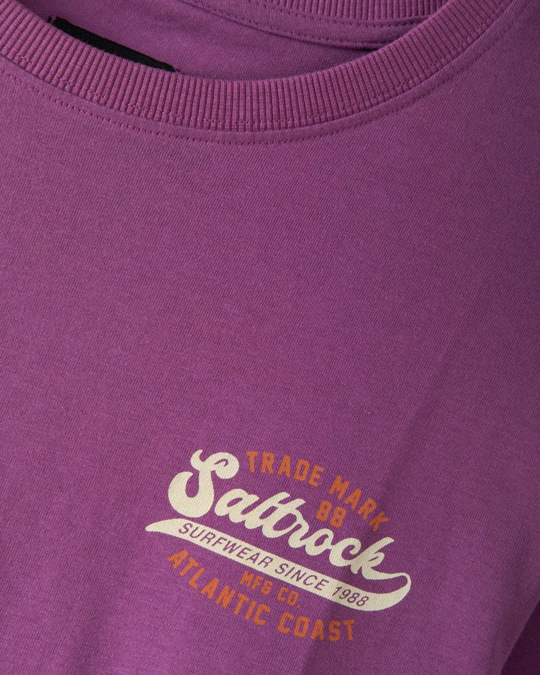 Home Run - Mens Long Sleeve T-Shirt - Purple Formal Style Athletic Comfort Wear