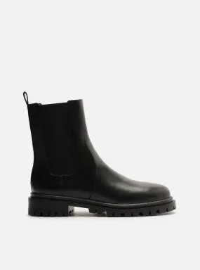 Brandy Low Block Leather Boot Comfort Fit Resort Mode