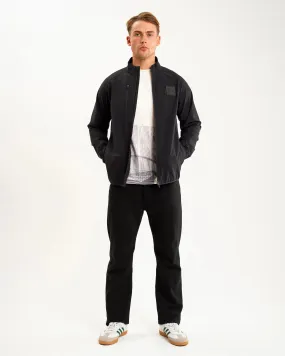 Newcastle United Men's Black Raglan Jacket Low Maintenance Fabric Wrinkle Resistant
