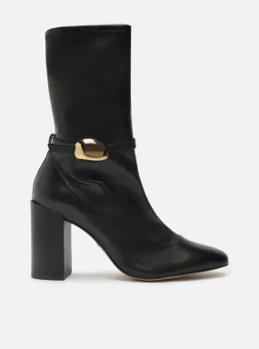 Eco Material Cold Climate Farrah High Block Leather Boot