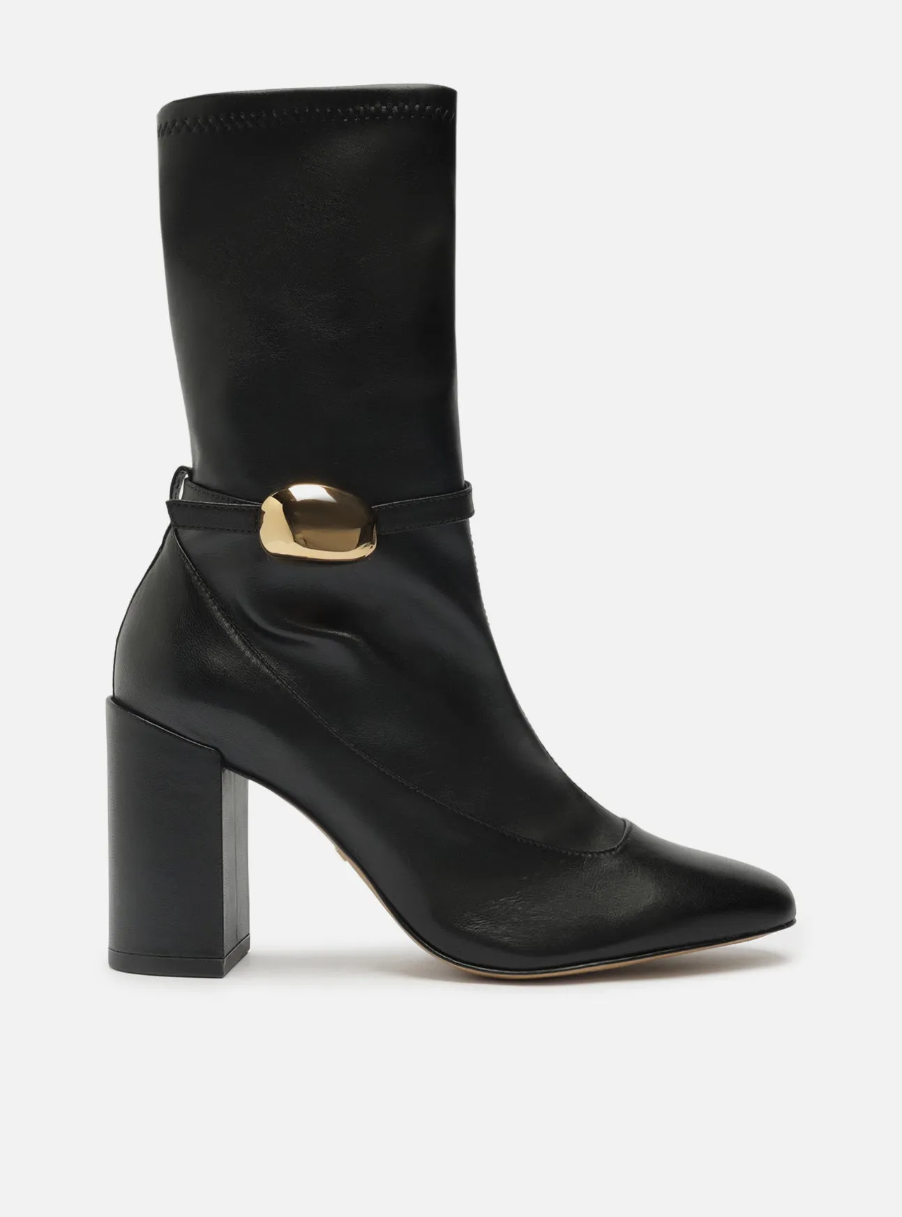 Farrah High Block Leather Boot Eco Material Rural Traveler