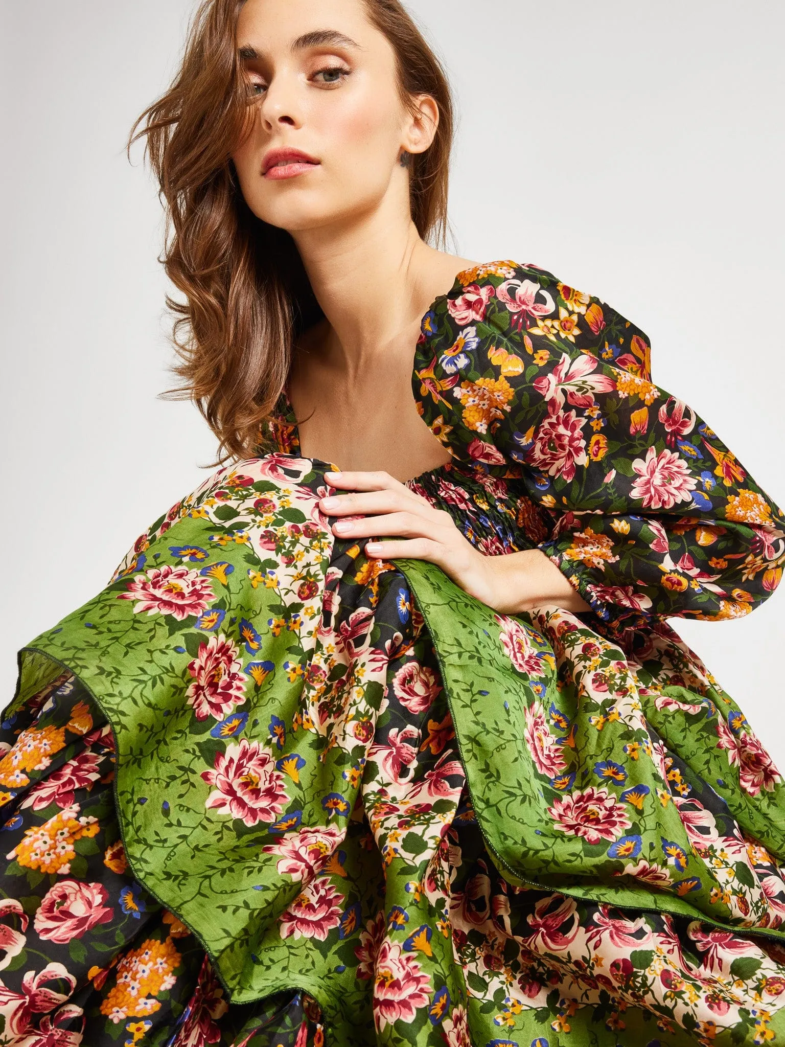 Non-Pilling Practical-Style Antonia Dress in Secret Garden