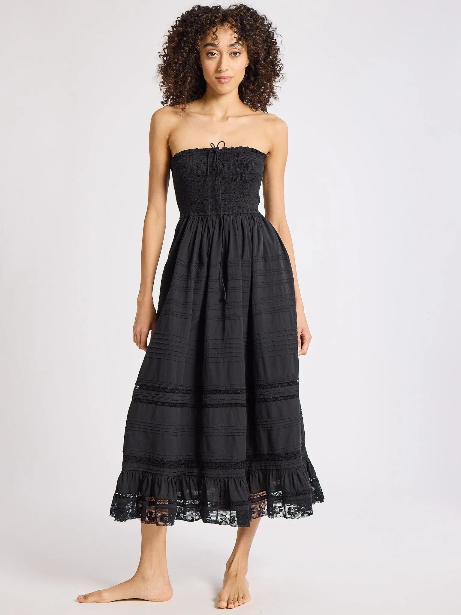 Flow Sleeve Florence Dress in Black