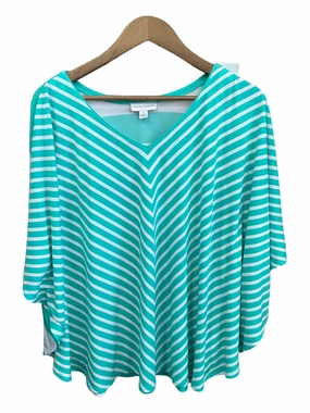 Top Short Sleeve By Susan Graver  Size: S DoubleLayered Neckline BondedHemline